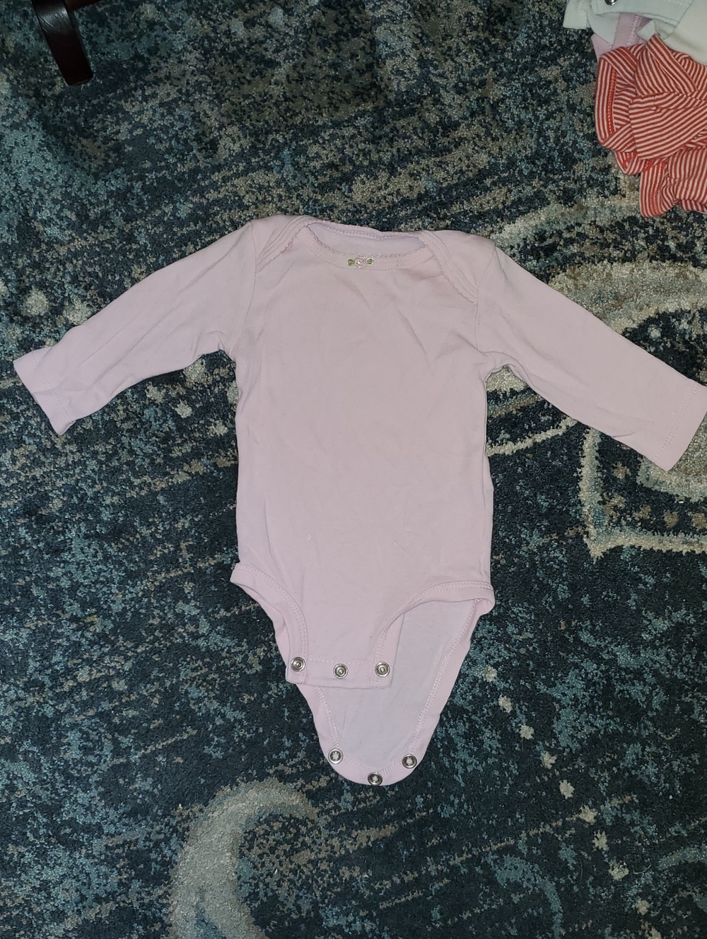 Carter's Light Pink Long-Sleeve Baby Bodysuit